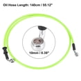 thumbnail image 3 of Universal 140cm 55.12" Brake Clutch Oil Hose Line Pipe Green for Motorcycle, 3 of 8