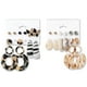 thumbnail image 1 of Pendientes acrílicos para mujer, adolescente, ligeros, geométricos, colgantes, juego de pendientes MFZFUKR BST3020726-2, 1 of 5