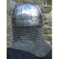 thumbnail image 6 of Viking Helmet Battle Armor 18G Steel and Chainmail, 6 of 8