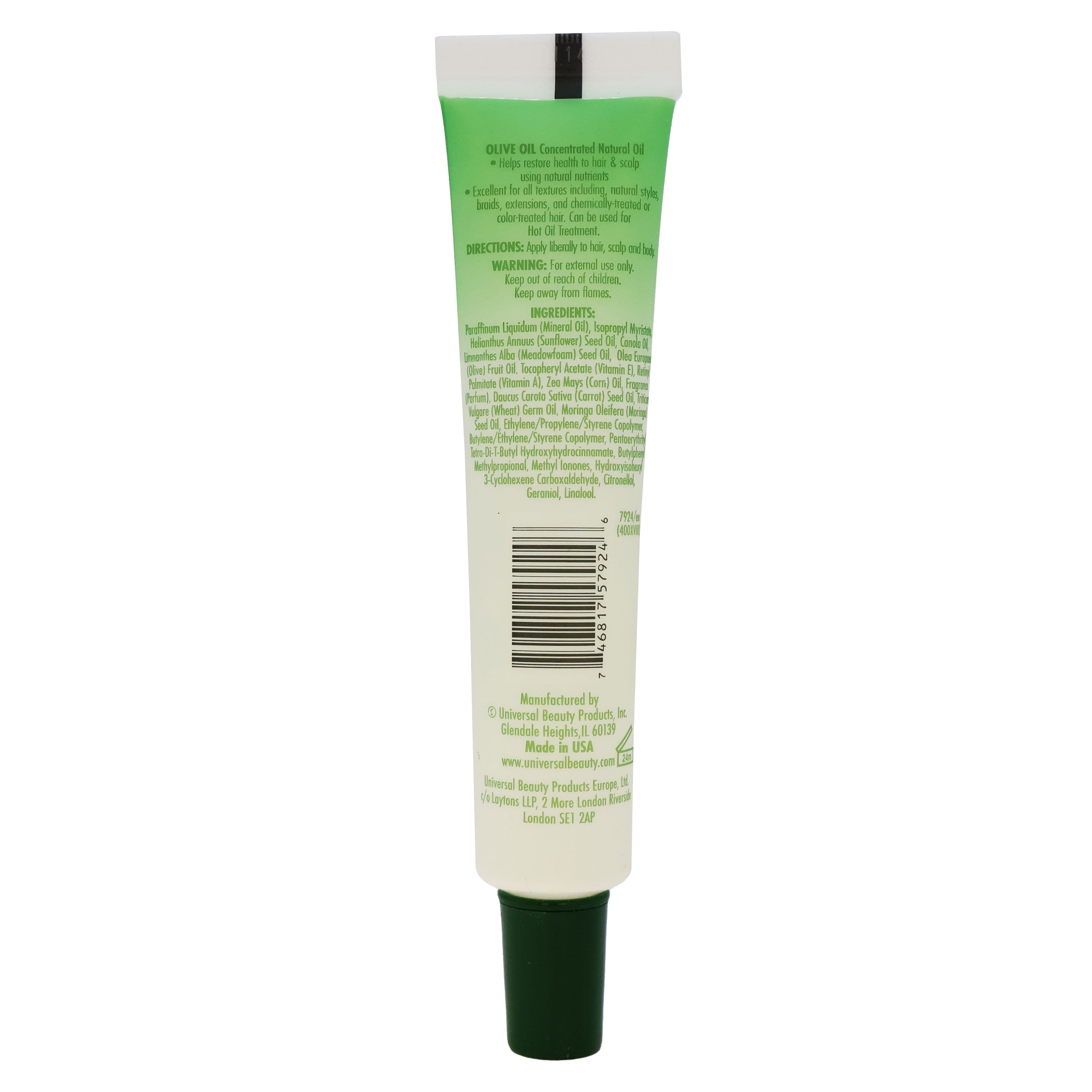 Via Natural Ultra Care Olive Oil for Hair, Scalp and Body 1.5 Oz., Pack of 12