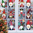 thumbnail image 3 of Cateissary 8 hojas de pegatinas de Navidad para ventana, copos de nieve, pegatinas de Papá Noel, calcomanías de cristal de Navidad, adornos de Kits de decoración para fiestas, 3 of 6
