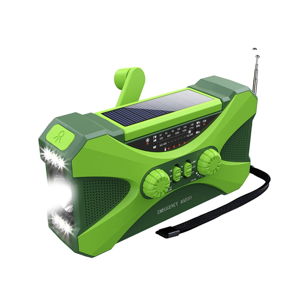 Hand Crank Radio Solar TypeC Phone Charger Lighting Backpacking Rescue