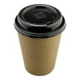 thumbnail image 1 of Restpresso Black Plastic Coffee Cup Lid - Fits 8, 12, 16 and 20 oz - 500 count box, 1 of 2