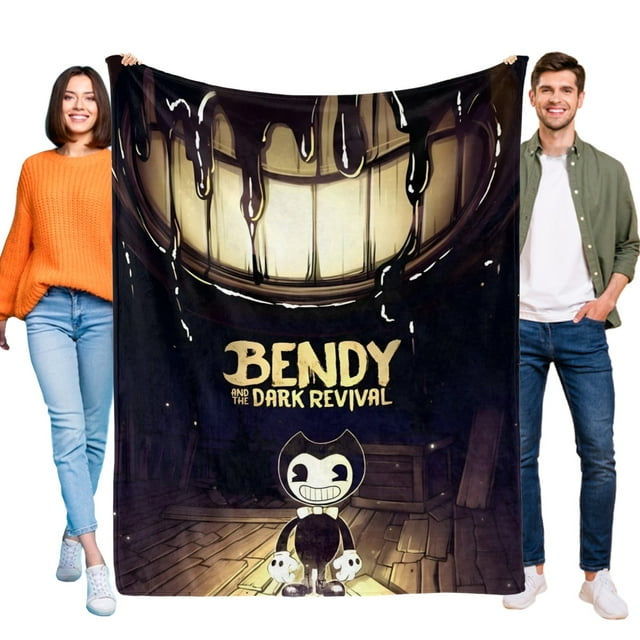 Bendy and the Ink Machine anti-pilling, suave, ligera, esponjosa y acogedora de lujo para hogar y cocina – Perfecta para niños y adultos,120X150cm