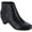 Black, variant on Womens Leather Block Heel Ankle Boots