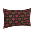 thumbnail image 2 of Fotbe Gold Glitter Heart Pillow Cases - Envelope Closure - Luxury, Extra Soft, Cooling Pillow Covers - Wrinkle, Fade, Stain Resistant-16"x24", 2 of 9