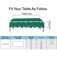 thumbnail image 5 of Dark Green Plastic Tablecloths 3 Pack Disposable Table Covers 54 x 108 Inch Shower Party Tablecovers PEVA Vinyl Table Cloths for Rectangle Tables up to 8 ft and Picnic BBQ Birthday Wedding Banquet, 5 of 7