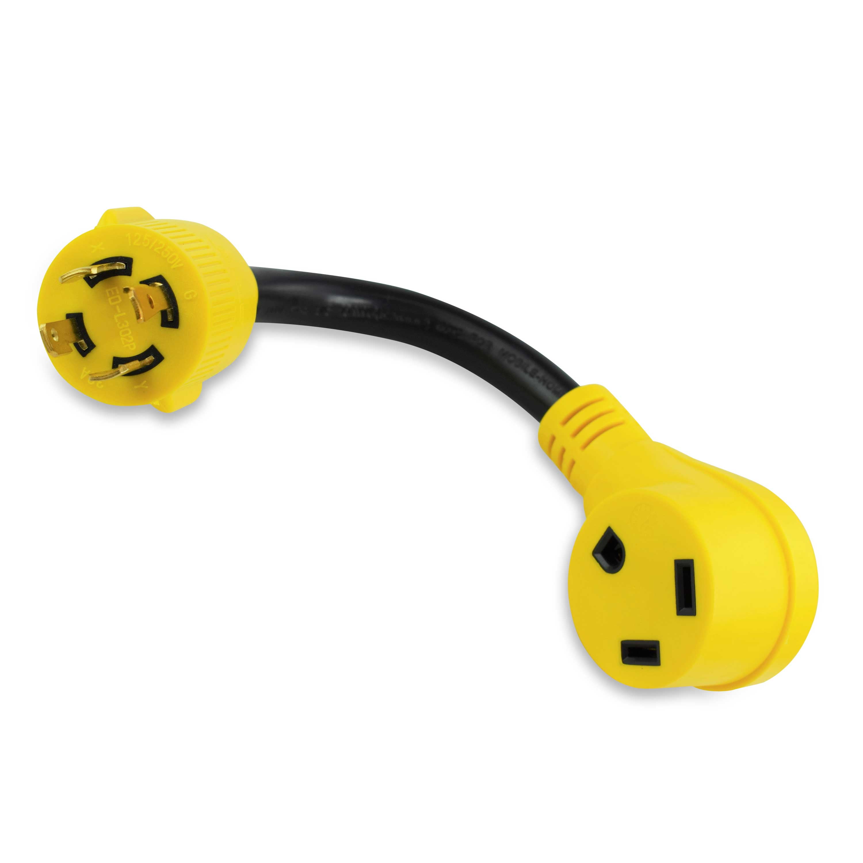 Buy Leisure Cords RV Generator Adapter with 30 Amp 4 Prong Locking Male