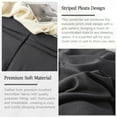 thumbnail image 5 of Davulos 5 Piece Full Comforter Set ,Black Bed in a Bag Soft Microfiber Complete Bed Set for Women Teen ,Grid Pinch Pleat Bedding Set for All Season, 5 of 8