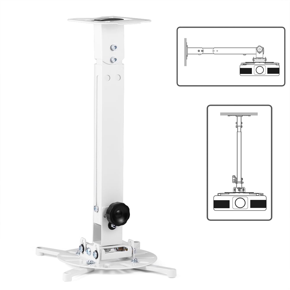 Universal Extendable Tilt Swivel BHM DLP LCD Projector Mount Bracket White NEW Universal Extendable Tilt Swivel BHM DLP LCD Projector Mount Bracket White NEW