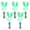 Green, variant on Yihuala LED Glow Sticks Battery Powered LED Light Sticks,Concert Glow Sticks Finger Shaped Light Up Sticks for Raves