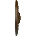 thumbnail image 4 of Ekena Millwork 16"OD x 2 1/4"P Wigan Ceiling Medallion, Hand-Painted Root Beer Crackle, 4 of 6