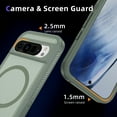 thumbnail image 6 of ELEHOLD for Google Pixel 8 Case,Compatible with Mag Safe Accessory,Magnetic Heavy Duty Drop Protection Invisible Kickstand Rugged Military-Grade Protective Phone Case ,Green, 6 of 7