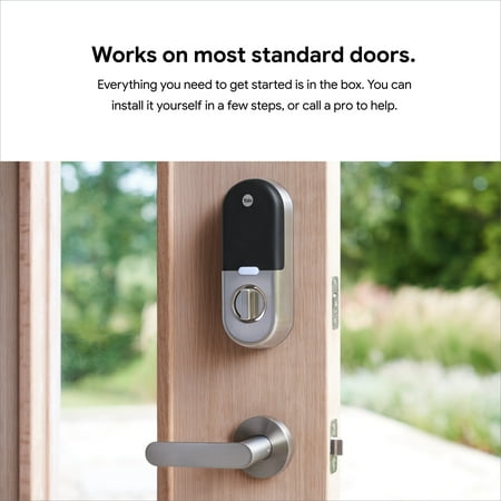 Nest x Yale - Smart Lock Wi-Fi Replacement Deadbolt with App/Keypad/Voice assistant Access - Black Suede