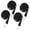 Black, variant on Suodoka 4 Pack Kayak Paddle Leash Lightweight Stretchable Coiled Lanyard for SUP Boating Canoeing Fishing Kayaking Secure Safety Strap Cord in Black (35.4-57.1 inches / 90-145 cm)