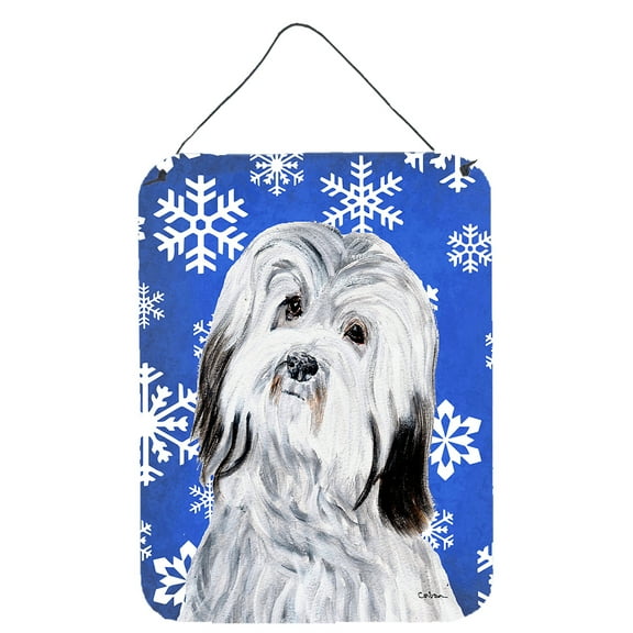 Havanese Winter Snowflakes Wall or Door Hanging Prints