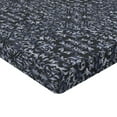 thumbnail image 4 of Ambesonne Oriental Floral Fitted Sheet, Damask Bloom Ethno, Queen Size, Charcoal Grey and Ceil Blue, 4 of 5