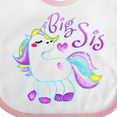 thumbnail image 4 of Inktastic Big Sis unicorn Girls Baby Bib, 4 of 4