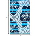 thumbnail image 3 of BalajeesUSA Outdoor Decor Patio Rugs \u2013 6x9, Aqua Blue Waterproof Affordable Multipurpose Woven Plastic Straw All-Weather Waterproof Rug Reversible Camper mat Awning 7100, 3 of 8