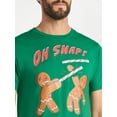 thumbnail image 4 of Christmas Men's and Big Men's Oh Snap Graphic Tee from Holiday Time, Sizes XS-3XL, 4 of 5