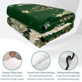 thumbnail image 4 of Quilts King Size Bedding Set, Green Christmas Lightweight Quilted Comforter, Xmas Snowflake Trees Balls Winter Rustic Soft Reversible Bedspread Coverlet with Pillow Covers for All Season, 96" x 106", 4 of 9