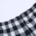 thumbnail image 7 of Yuanlong Men Pants Smocked Elastic Waist Loose Leg Casual Long Pants Fall Comfortable Men'S Home Plaid Pajama Trousers, 7 of 7