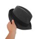 thumbnail image 5 of IDEANATEGRATE Sombrero De Para Estilo Fedora Clásico En Oscuro Y Cómodo, 5 of 7