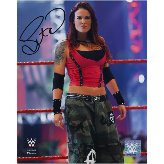 Lita WWE Autographed 8" x 10" Entrance Photograph - Fanatics Authentic Certified