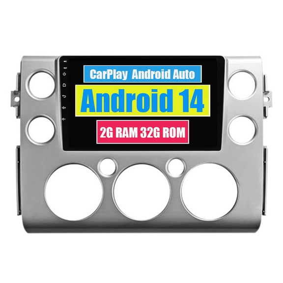 RoverOne Car Stereo CarPlay Android Auto for Toyota FJ Cruiser J15 2006 - 2020 GPS Navigation Bluetooth DSP Touch Screen Multimedia Video Player