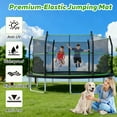 thumbnail image 4 of CZBZ Trampolines with Enclosure Net and Ladder, 14FT Outdoor Trampoline for Kids and Adults with Anti-Rust Coating, Heavy-duty Round Backyard Trampoline, 4 of 8