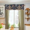 thumbnail image 3 of Yayeee Kitchen Valance Rod Pocket 54" x 18" Living Room Window Curtain, Skeleton with Rainbow, 3 of 6