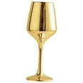 thumbnail image 1 of Wine Glass Vase Tabletop Vase Decorative Flower Arrangement Creative Flower Vase Gold, 1 of 9