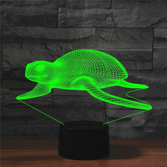 Dvkptbk Wake up Light Veilleuse Led Tortue de Mer Lampe Optique Lampe de Chevet pour Chambre Night Lights