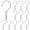 White 12pcs, variant on ABCISI 12pcs Laundry Hooks Clips, Plastic Clothes Hangers Pins, Super Strong Hanger Clips for Bathroom or Travel, Portable and Easy Storage, White