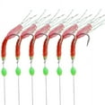 thumbnail image 2 of 5Pack Fishing Wobbler Sabiki Bait Rigs & Luminous Bean Fishing Hooks Ocean Fly Saltwater Glow-in-Dark Rigs 12-5Pack, 2 of 5