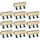 thumbnail image 1 of 10 piezas de soporte para cuna montado en la pared, parte trasera adhesiva de madera resistente, colgador de llaves multifunción para 3 Ganchos Negro, 1 of 6