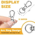 thumbnail image 2 of Swivel Clasps Lanyard Snap Hook, Swivel Snap Hooks Metal Key Chain Clip Hooks Lobster Clasps for Keychains Hardware, Jewelry Making, Crafts Small, 2 of 5
