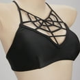 thumbnail image 4 of MEOWCOS Gothic Swimsuits for Women Two-piece Back Cross Straps Bathing Suit with Black Spiderweb Chest Top, S, 4 of 7