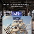 thumbnail image 3 of High Precision Body Weight Scale Smart Bathroom Scales with Large LCD Display(400lbs),Decorative for Bedroom-Old Wooden Sailing Ship With White Sails On The Sea, 3 of 4