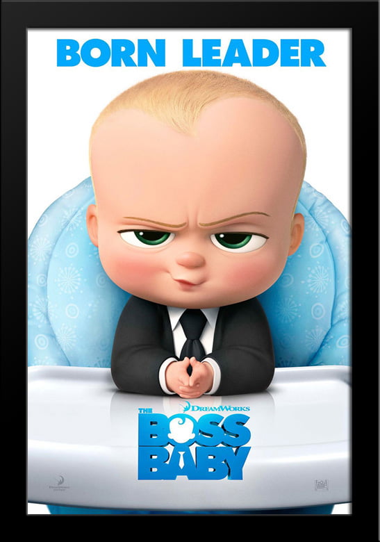 The Boss Baby 28X38 Large Black Wood Framed Movie Poster Art Print -  Walmart.Com