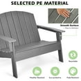 thumbnail image 5 of Gymax Set of 2 Adirondack Chair Patio HDPE Adirondack Loveseat Bench Weather Resistant, 5 of 7