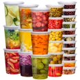 thumbnail image 1 of vivigu Deli Containers with Lids 48 Sets [8,16, 32 oz 16 Each ] - Food Storage Containers with Lids Freezer Safe, Soup Containers for Restaurant, BPA, 1 of 7