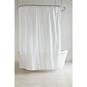 Splash Home Diamond Polyester Fabric Shower Curtain 70 x 72, White