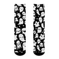 thumbnail image 4 of Rggeeun Halloween Socks for Women Pumpkin Bat Graphic Cute Socks Warm Comfort Crew Socks for Women Fall Winter Vacation Trendy,Black,One Size, 4 of 4