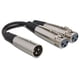 thumbnail image 1 of Cable en Y Hosa YXF-101.5 XLR macho a doble XLR hembra de 45 cm, 1 of 6