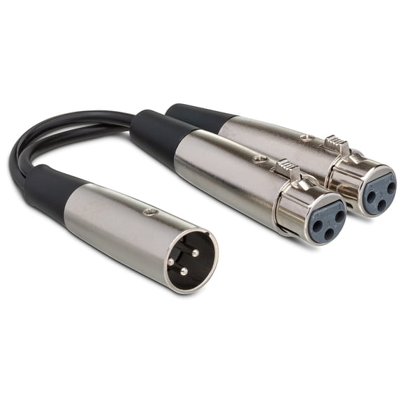 Cable en Y Hosa YXF-101.5 XLR macho a doble XLR hembra de 45 cm