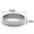 thumbnail image 2 of Unisex High Polished Stainless Steel No Stone Engagement Ring - Size 11, 2 of 4
