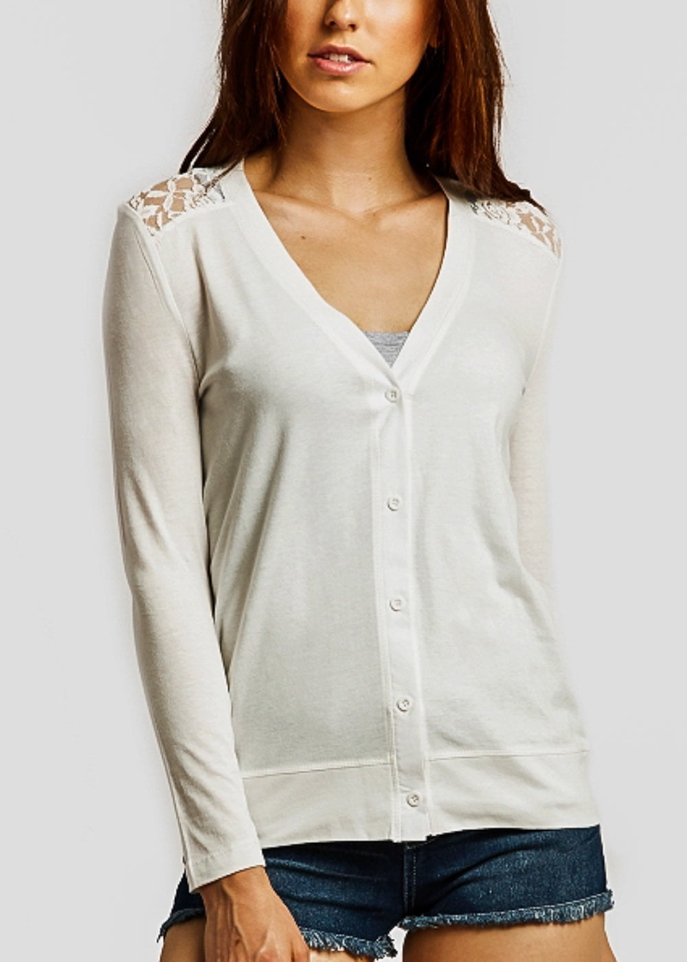 ivory cardigan womens