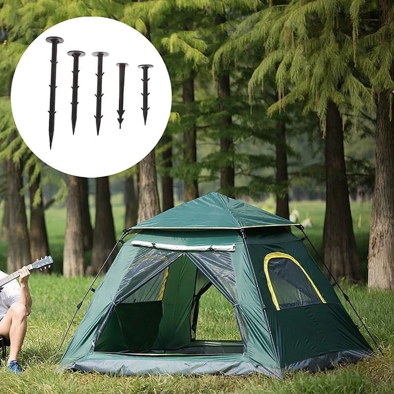 Gamvdout Trampoline Accessories trampoline parts 10Pcs Outdoor Camping Tent Pegs Ground Nails Screw Anchor Stakes Pegs Hiking Tent Stakes Garden Ground Nail Pins Accessories