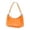 Orange, variant on Stadium Approved Clear PVC Hobo Shoulder Bag Waterproof See‑Through Transparent Purse With Zipper For Concert Sports Party Wedding Events(Black-14x19.5x7cm)